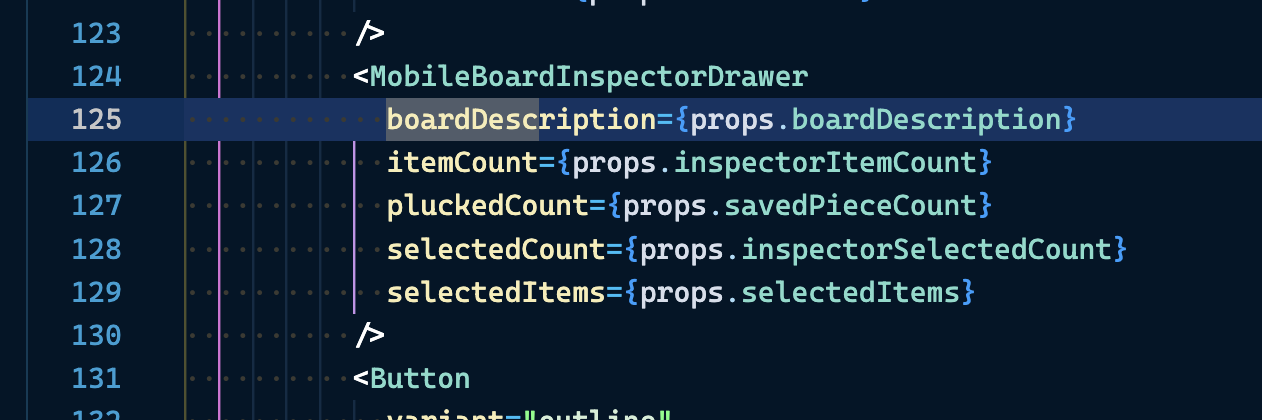 Component-grouped data path with prop nodes and a missing cross-component edge