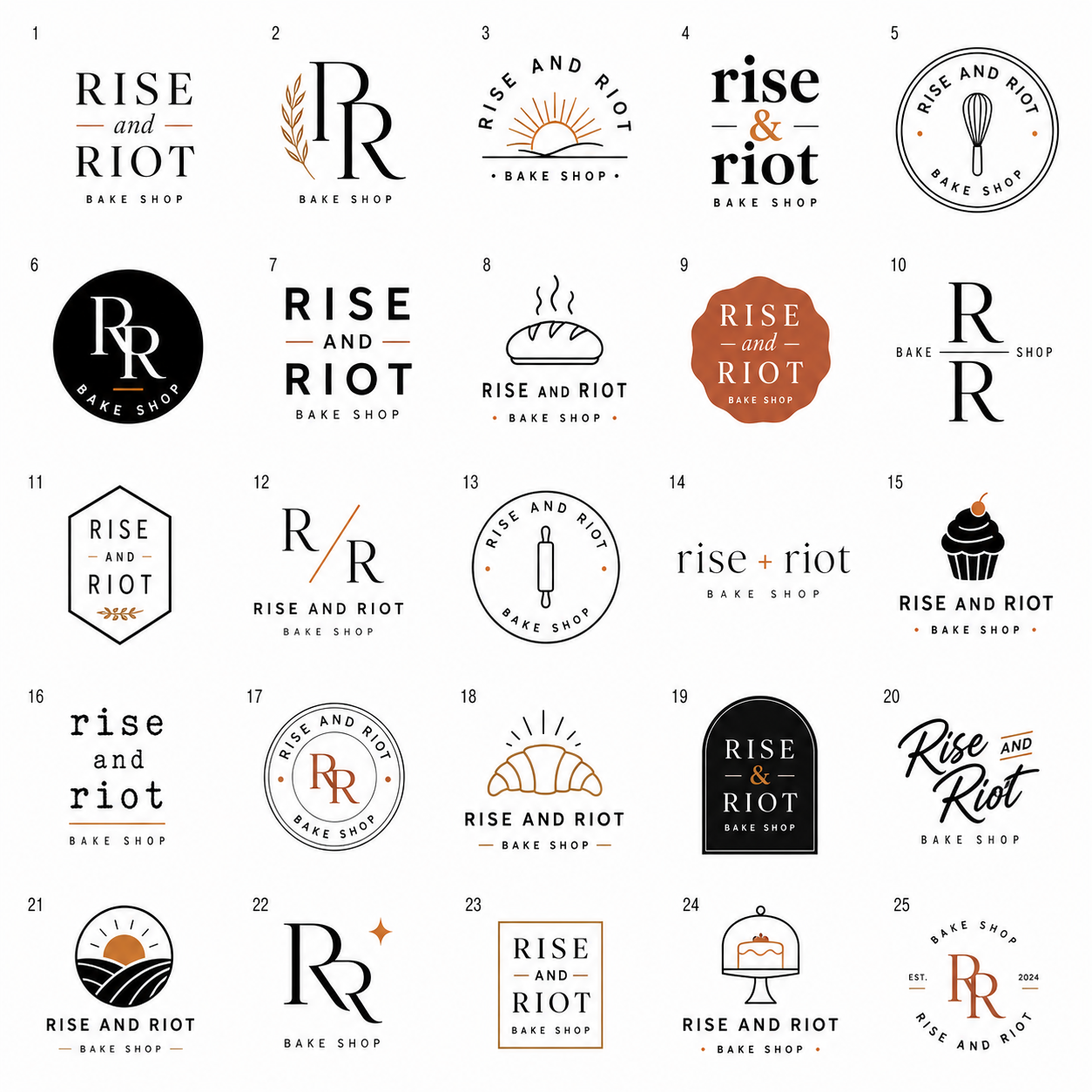 A vintage visual direction board generated in Logo Dodo
